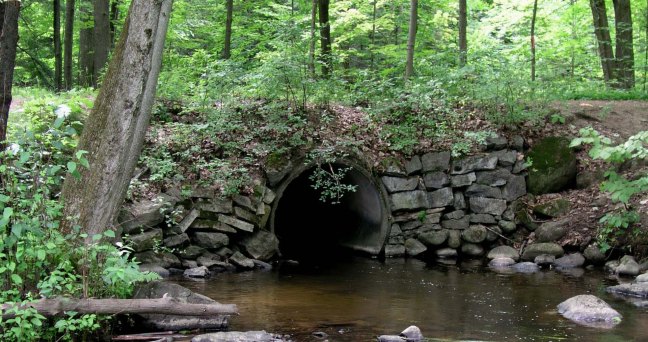 Bridge over the Vivery stream at Hudson Sandy Beach